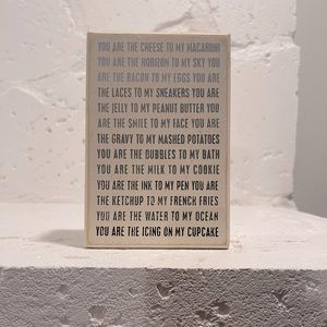 Cute wooden decor sign